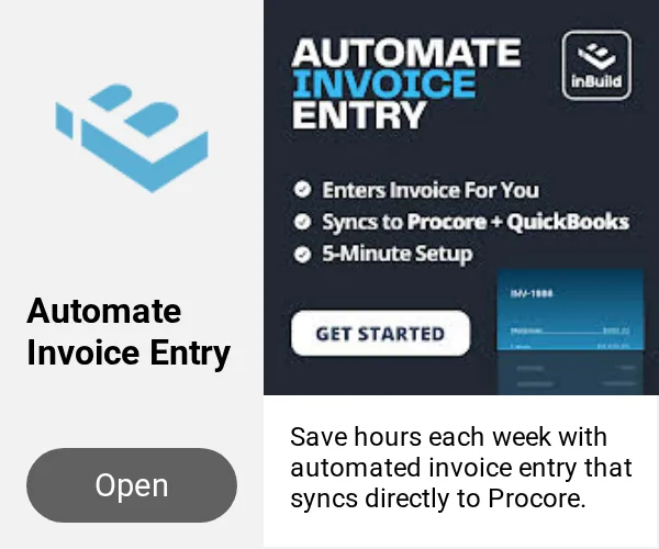 An ad inBuild is running