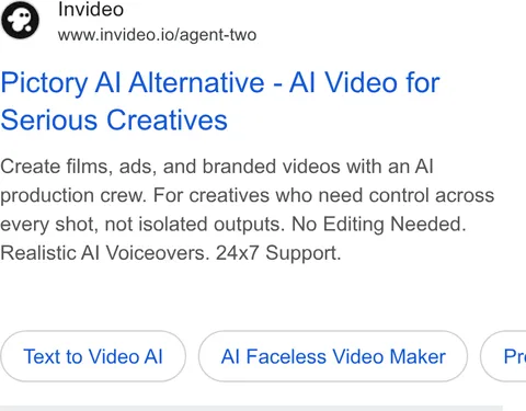 An ad Invideo Agent Two is running