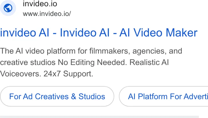 An ad Invideo Agent Two is running