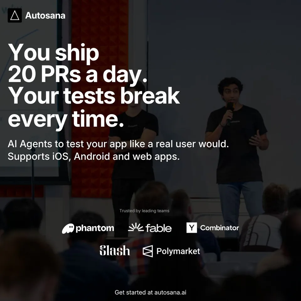 An ad Autosana is running