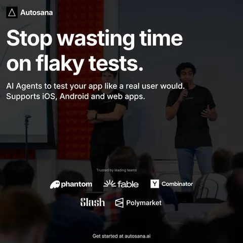 An ad Autosana is running