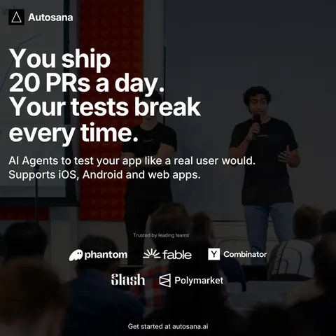 An ad Autosana is running