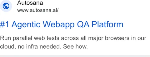 An ad Autosana is running