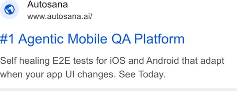 An ad Autosana is running