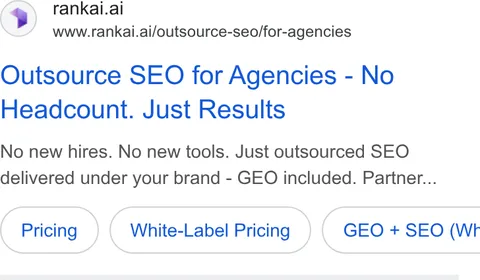 An ad RankAI is running