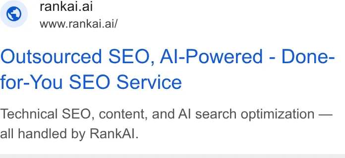 An ad RankAI is running