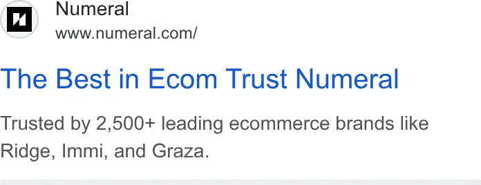 An ad Numeral is running