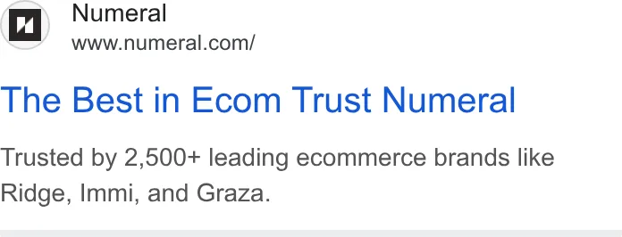 An ad Numeral is running