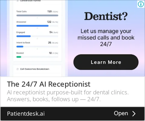 An ad Patientdesk.ai is running