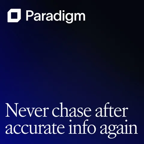 An ad Paradigm is running