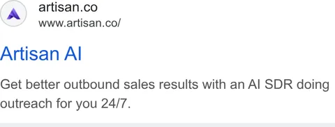 An ad Artisan is running