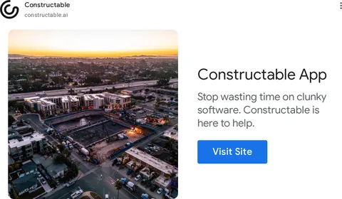 An ad Constructable is running