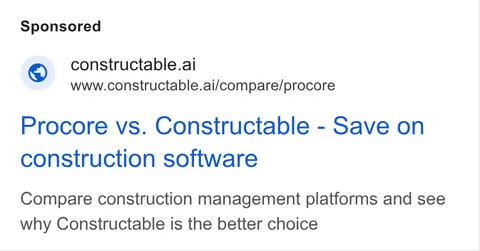 An ad Constructable is running