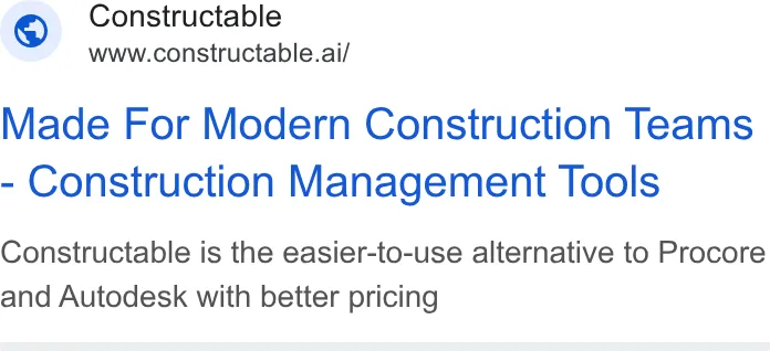An ad Constructable is running
