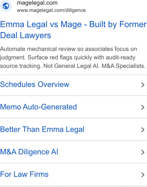 An ad Magelegal is running