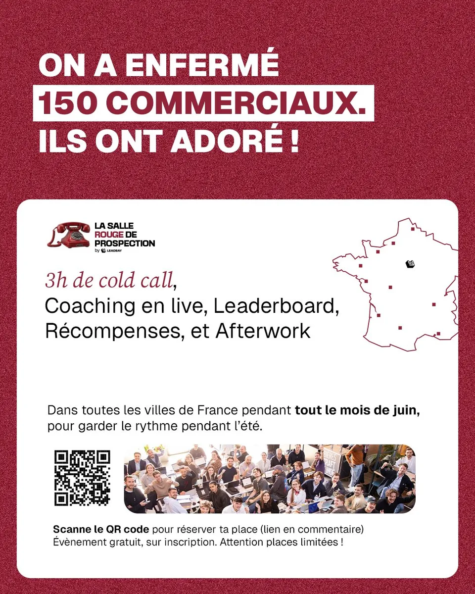 An ad Leadbay is running