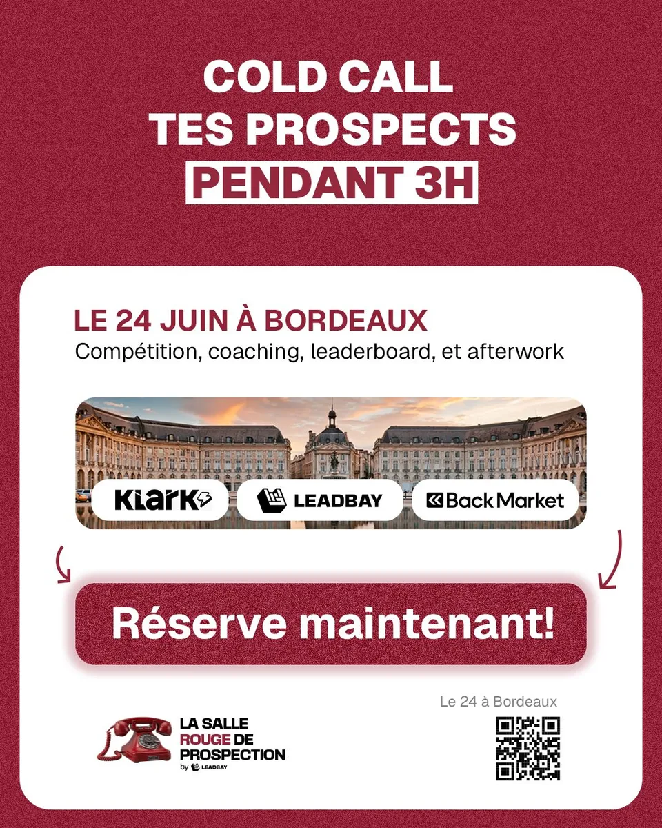 An ad Leadbay is running