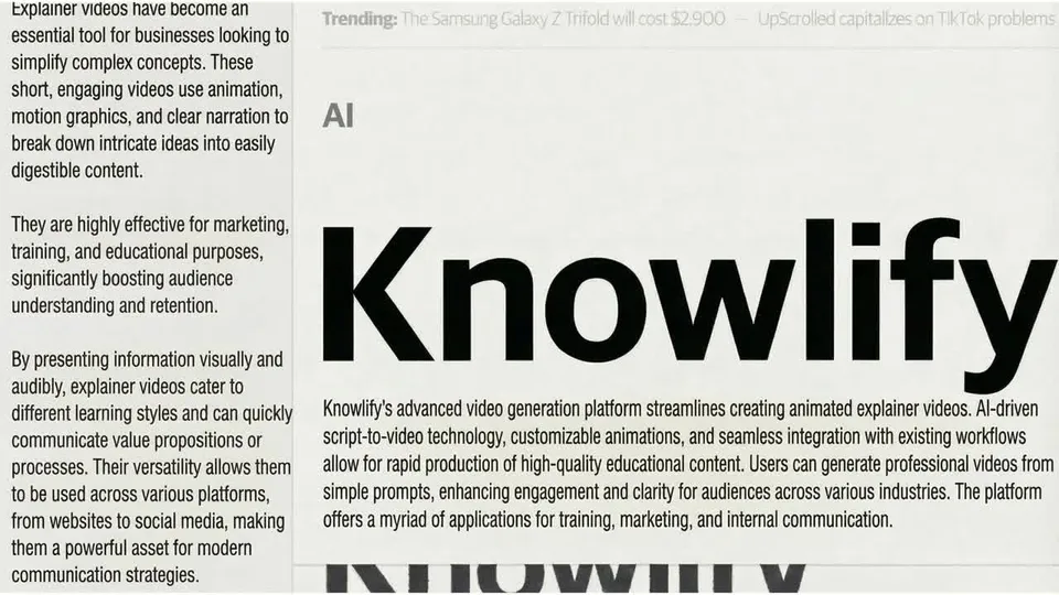 An ad Knowlify is running