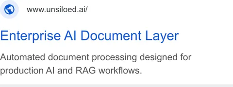 An ad Unsiloed AI is running