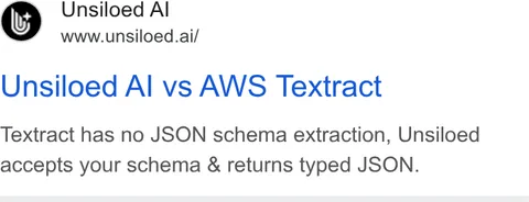 An ad Unsiloed AI is running