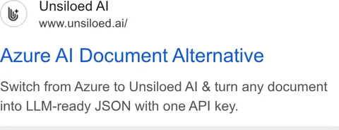 An ad Unsiloed AI is running