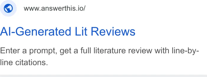 An ad AnswerThis is running