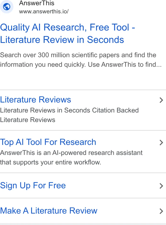 An ad AnswerThis is running