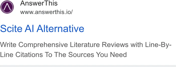An ad AnswerThis is running