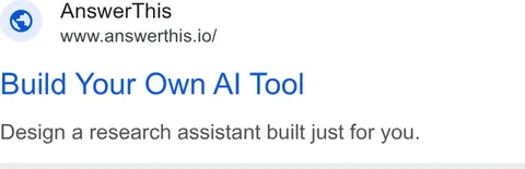 An ad AnswerThis is running