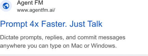 An ad Agent FM is running