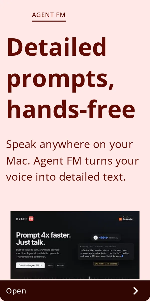 An ad Agent FM is running