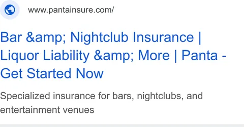 An ad Pantainsure is running
