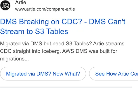 An ad Artie is running
