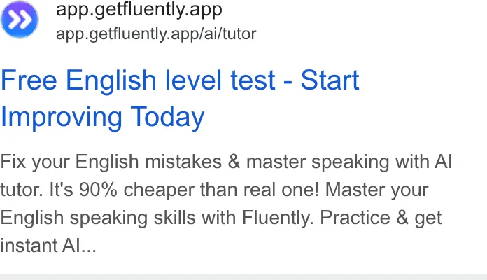 An ad Fluently is running