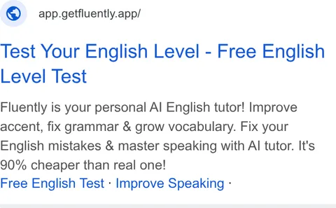 An ad Fluently is running