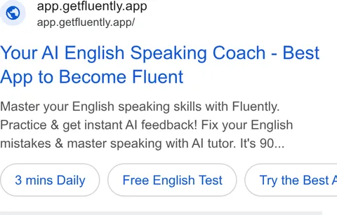 An ad Fluently is running