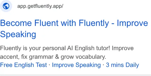 An ad Fluently is running