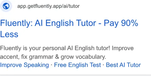 An ad Fluently is running