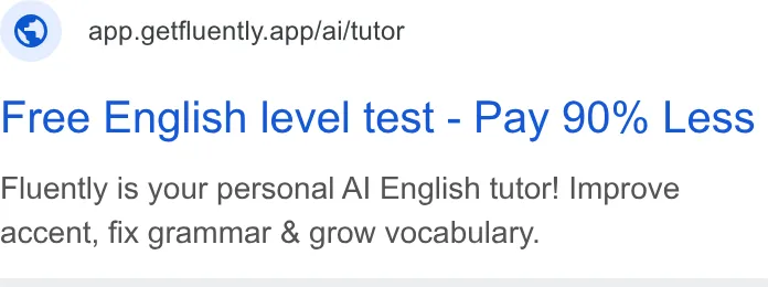 An ad Fluently is running