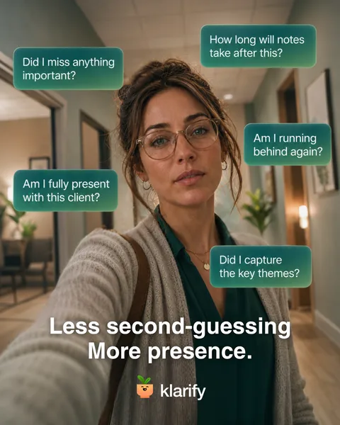 An ad Klarify is running