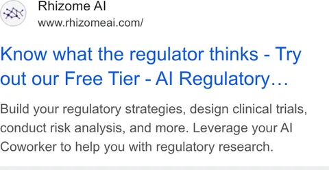 An ad Rhizome is running