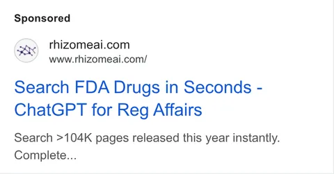 An ad Rhizome is running