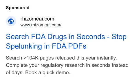 An ad Rhizome is running