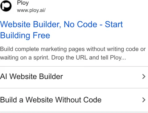 An ad Ploy is running