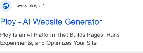 An ad Ploy is running