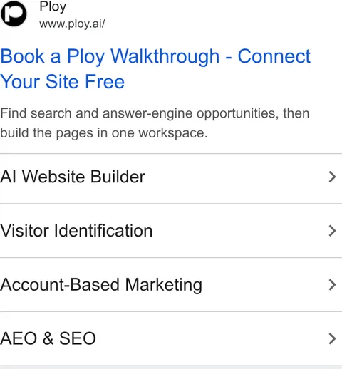 An ad Ploy is running