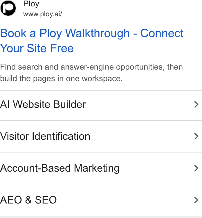 An ad Ploy is running