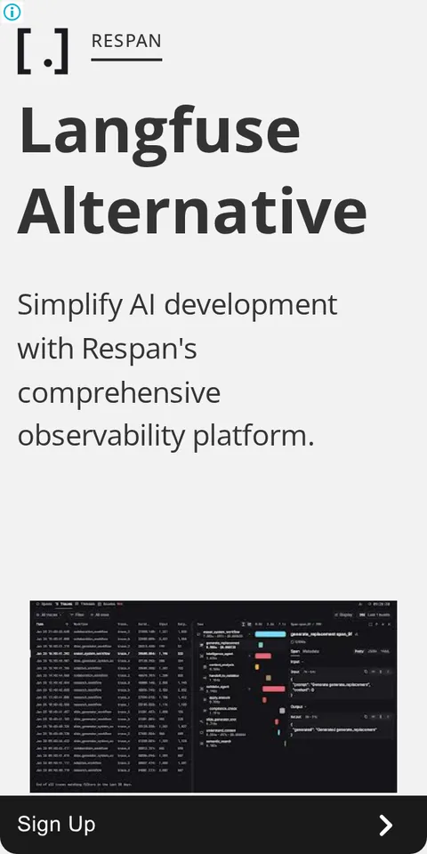 An ad Respan is running