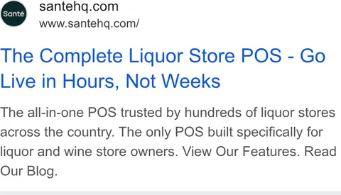 An ad Santehq is running
