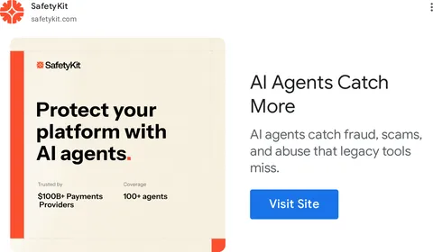 An ad SafetyKit is running